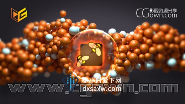 抽象球形标志动画 Abstract Sphere Logo 8895981AE模板