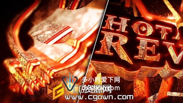 震撼炙热火焰标志演绎片头 Videohive Hot Logo Reveal AE模板