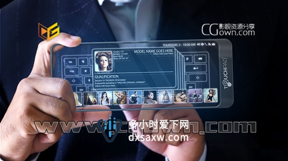 AE模板 创新高科技未来触控板展示效果 Future Touch Pad 2502536