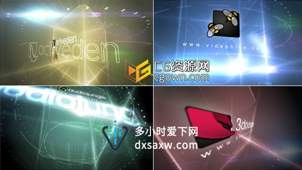 水晶立方大规模 优雅公司标志动画 Videohive Cube Massive Logo AE模板