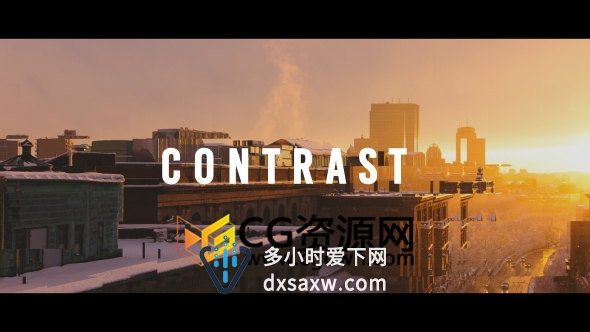 AE模板很有节拍宣传视频画面分层3D错位动态移动效果