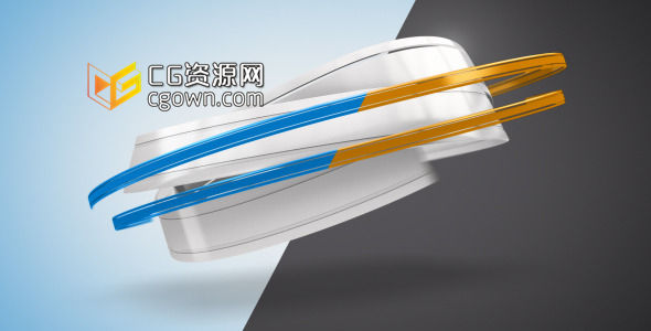 时尚丝带标志片头 Videohive Ribbons Logo Reveal 6594385 AE模板