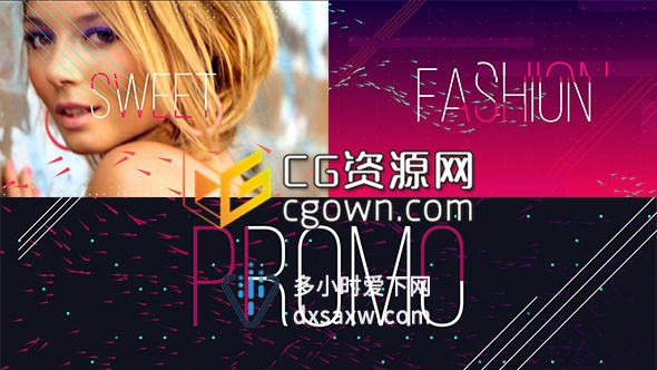 AE模板 时尚甜美品牌设计 电视包装工程 色彩艳丽舞蹈俱乐部音乐节目