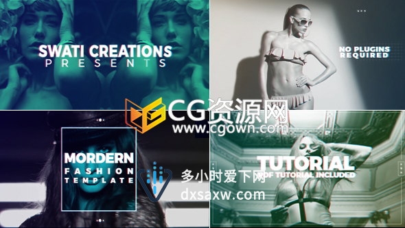 AE模板复古魅力时尚设计师宣传片视频包装剪辑制作工程