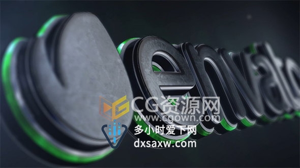 无插件制作史诗3D标志三维LOGO动画片头效果工程AE模板