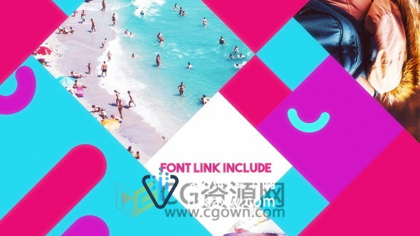 下载时尚活动宣传视频AE模板丰富多彩夏季旅游开幕片头