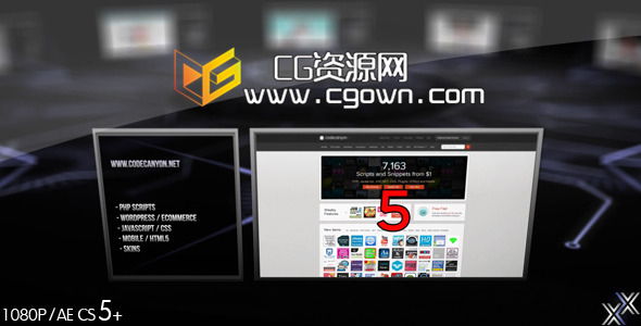 网站社区宣传片 Videohive Website Community 6747869 AE模板