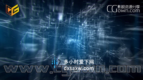 AE模板 非常壮观未来高科技特效演绎标志片头动画