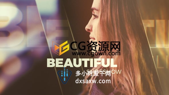 AE模板 美观优雅磨砂玻璃加泄漏光效过渡转场展示宣传视频