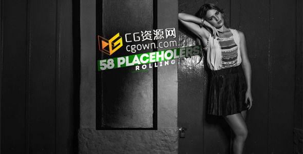 经典黑白专辑 滚动幻灯片 Videohive Rolling Slide Show 7263805 AE模板