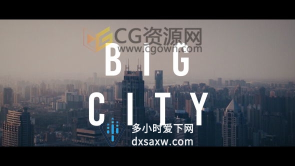 AE模板动感城市动态宣传片视频流行时尚生活方式