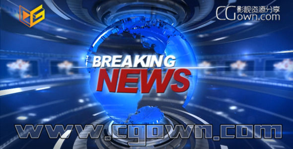 AE模板 TV广播新闻频道包装工程文件 全高清分辨率设计