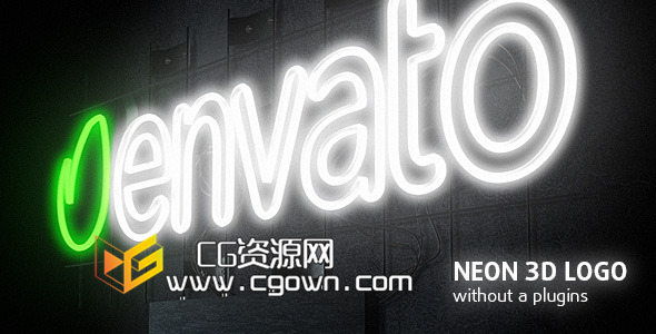 霓虹灯标志动画 Videohive Neon Logo 6748865 AE模板