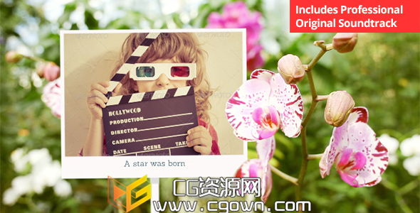 阳光明媚鲜花相片画廊 Videohive Photo Gallery with Sunny Flowers AE模板