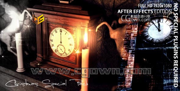 AE模板 圣诞节特别包 新年倒计时 魔法粒子 Videohive Christmas Special Pack