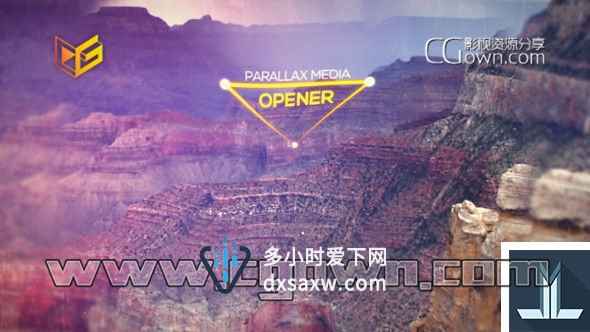 三维扭曲展示图片开场片头AE模板 企业图文标题旅行宣传片视频