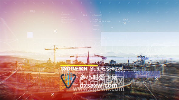 高科技信息企业宣传片AE模板 电网通信类公司大气专题视频