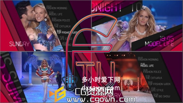 法国时尚台栏目激情时尚广播包装 FTV/Passion For Fashion/Broadcast Package AE模板