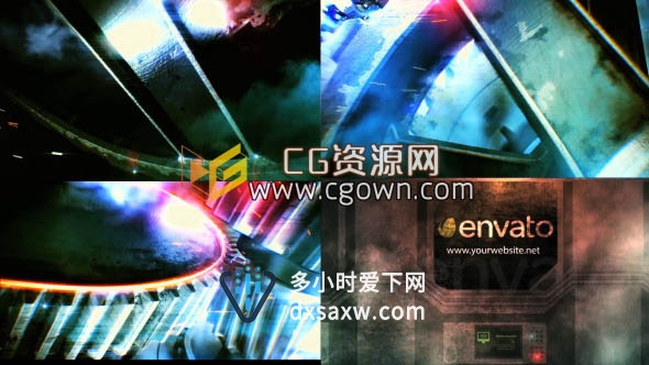 AE模板 史诗电影动作片标志LOGO展示 能力十足片头