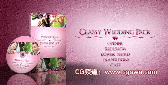 AE模板 优雅的婚礼 Classy Wedding Pack