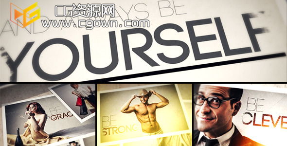 充满活力 见效快 相片画廊 Videohive Always BE Yourself – Photo Gallery AE模板