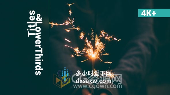 AE模板半透明底背景效果字幕条文字标题动画制作工程