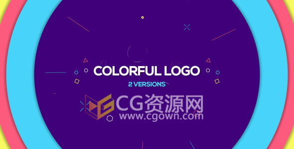 AE模板图形设计动画标志演绎片头LOGO标题展示效果