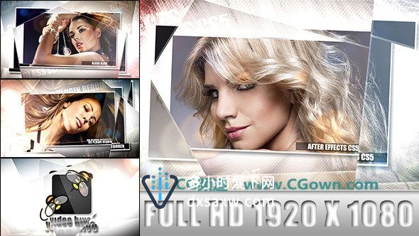 (VideoHive AE模板)Glass Slide