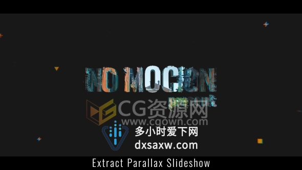 AE模板三维分离图层色彩提取转场图片动画视频片头制作
