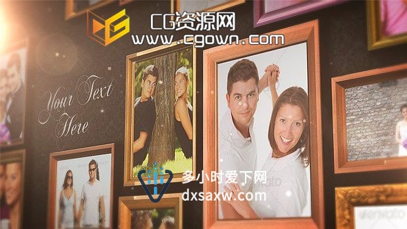 真实相框效果相册 Videohive Real Frames Photo Album AE模板