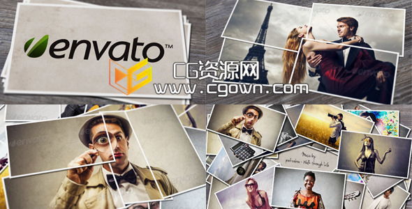 照片动感拼贴画廊 Videohive Photo Collage Gallery AE模板