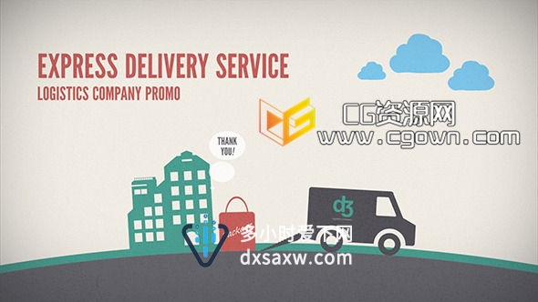 物流公司配送促销 Videohive Logistics Company Delivery Promo AE模板