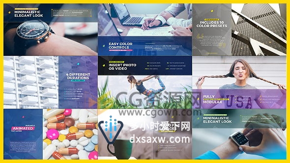 AE模板公司业务宣传建筑金融医疗服务类企业推广视频制作