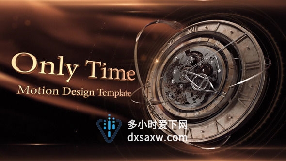 AE模板 怀旧三维时间表设计电视栏目包装工程 Only Time