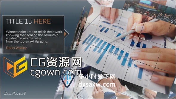 AE模板 公司企业商务照片墙视频 慈善机构宣传片 互联网通信