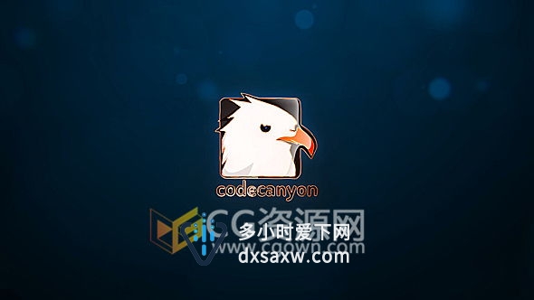 电力十足光效扫边闪光打破碎玻璃演绎标志LOGO片头动画 AE模板