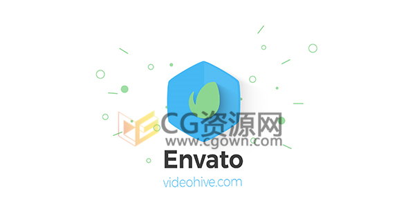 创意图形动画演绎标志AE模板形状元素LOGO片头工程