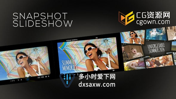 快胶卷照效果 经典色相册 Videohive SnapShot SlideshowAE模板