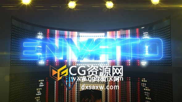 舞立方VJ舞台背景视频AE模板 方块炫酷音乐元素E3D三维动画