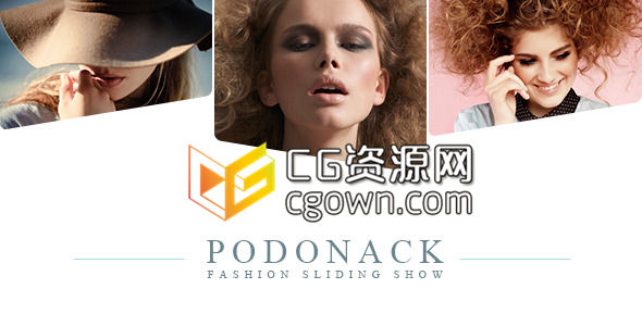 时尚时装展滑动 商业广告宣传片 Videohive Podonack Fashion Sliding Show AE模板