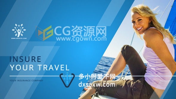 AE模板 企业商务金融医疗人寿保险服务美容介绍开场宣传片