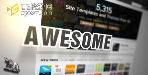 AE模板 网站制作开发公司或工作宣传自己作用展示页面设计产品促销