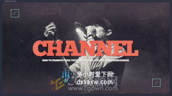 AE模板电视节目预告片时尚音乐栏目品牌宣传视频效果