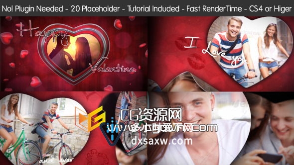 浪漫情人节 Videohive Valentine’s Day 6695672 AE模板