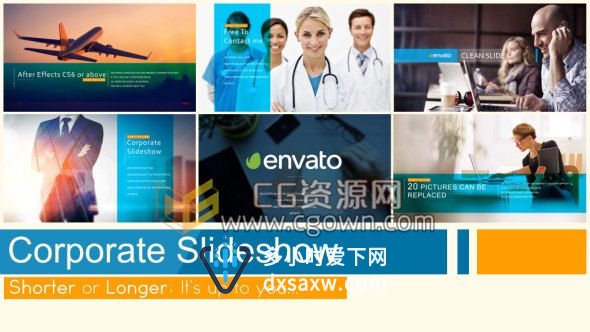AE模板Corporate公司宣传片制作企业图文介绍视频动画效果