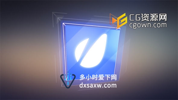 非常漂亮光泽玻璃质感电视包装字幕导条工程 Glossy 3D Cube Lower Thirds AE模板