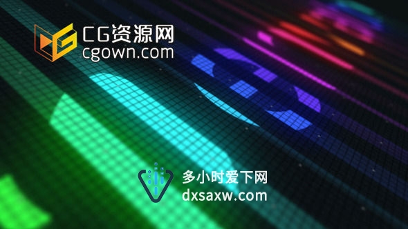 标志为动态均衡器 夜总会片头 音乐乐队宣传 Videohive Logo Equalizer AE模板