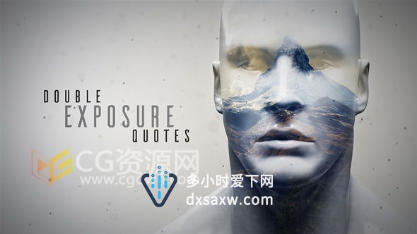 多重曝光艺术人体多重曝光风景图AE模板 侦探犯罪电影视频片头纪录片