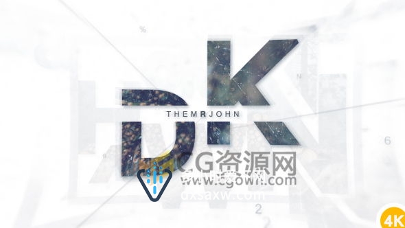文字拆分遮罩展示图片或影片企业公司宣传片视频动画 AE模板