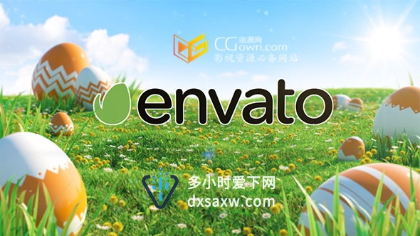 AE模板 2016年新版本快乐复活节假期3D片头视频